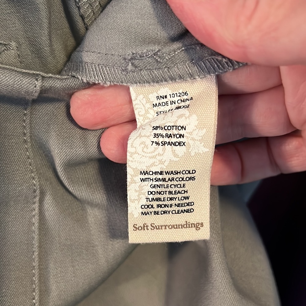 Soft Surroundings Gray Flat Front Elastic Back Pa… - image 7